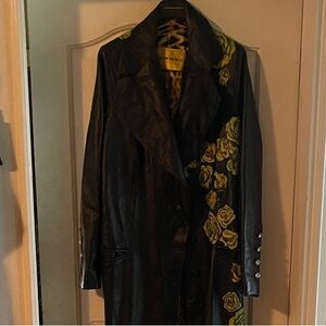 Call and Response leather trench